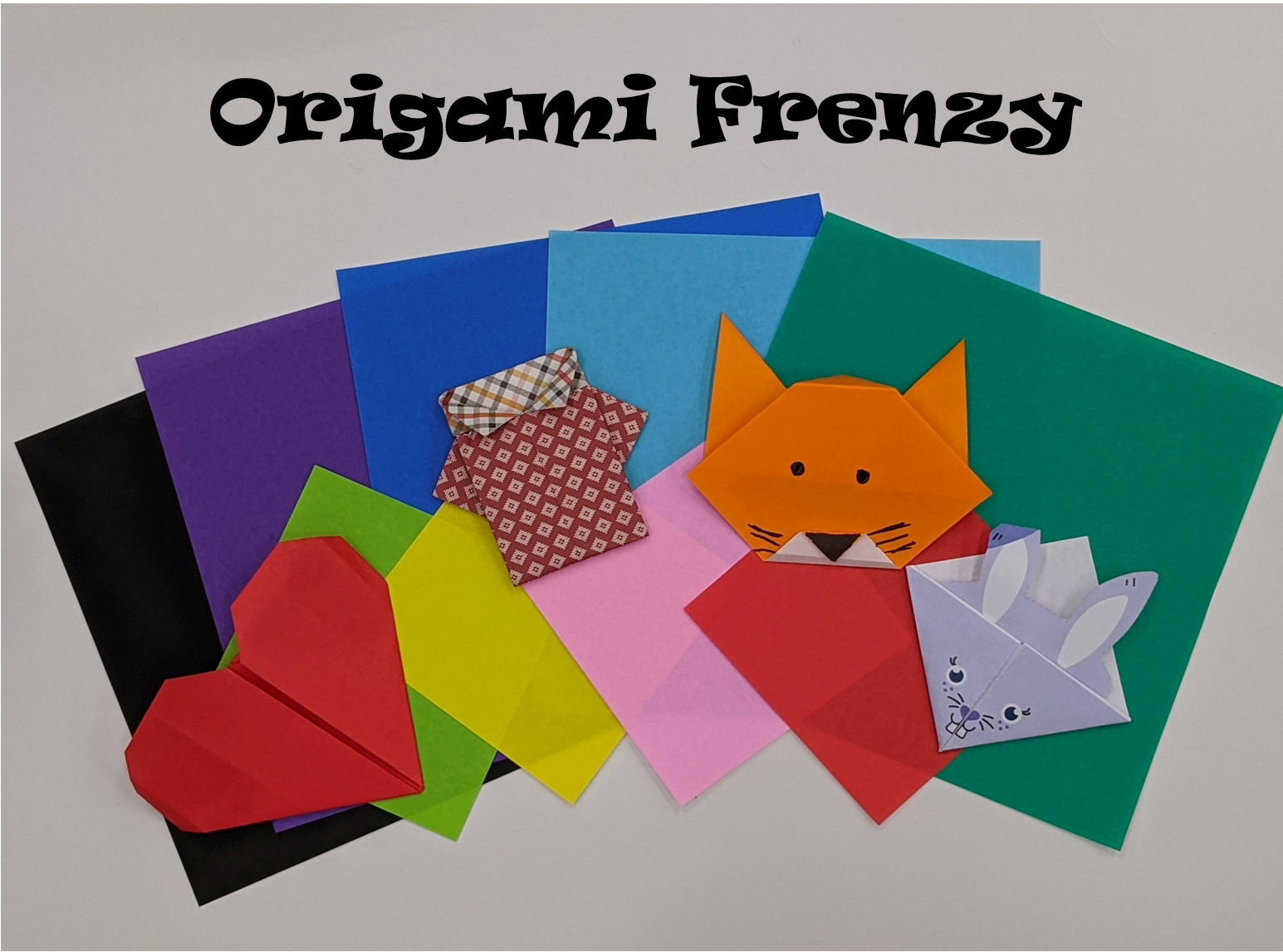 Take Home: Origami Frenzy kits are available at the Main Library from 9am-5pm Monday through Friday while supplies last.