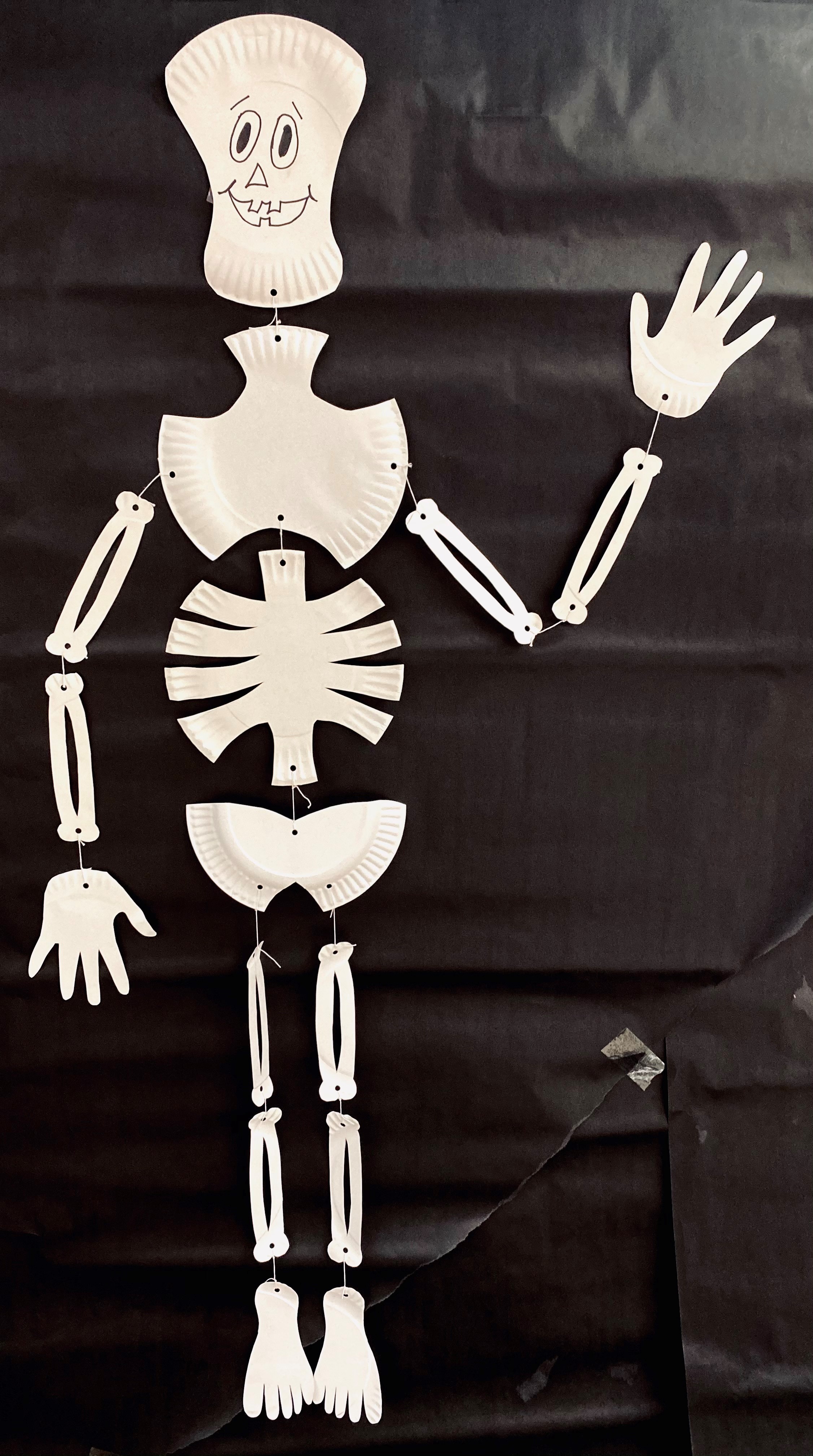 Paper Plate Skeleton