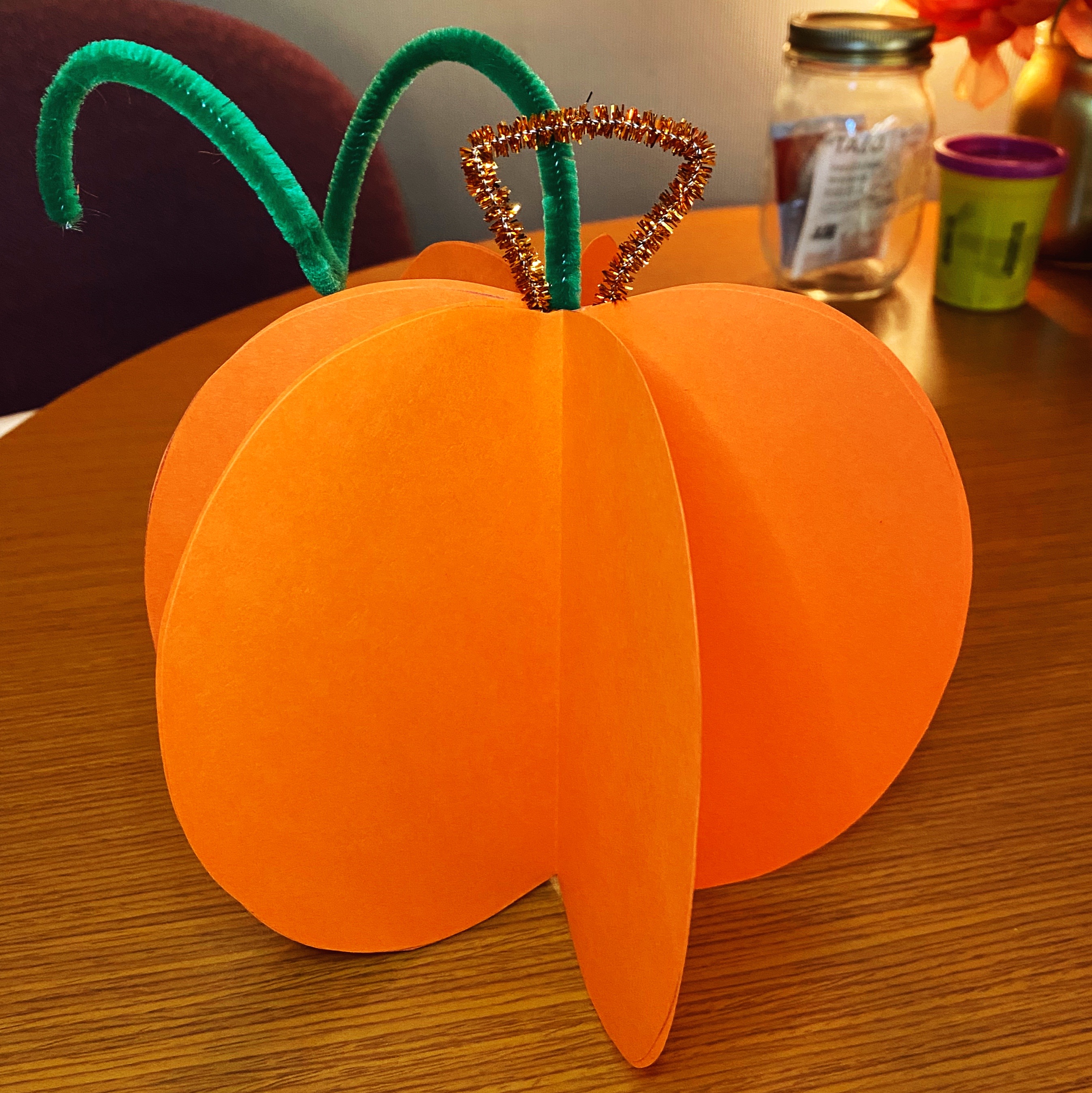 Pumpkin paper craft