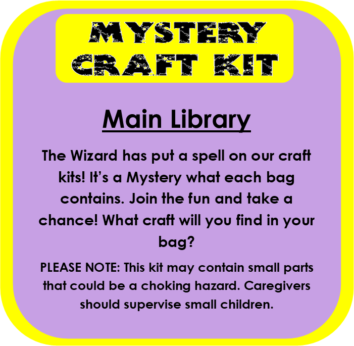 Mystery Craft Kit at Main Library