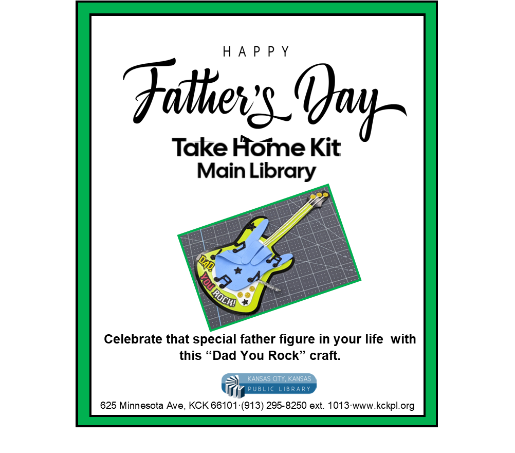 Happy Father's Day take home craft at Main Library.