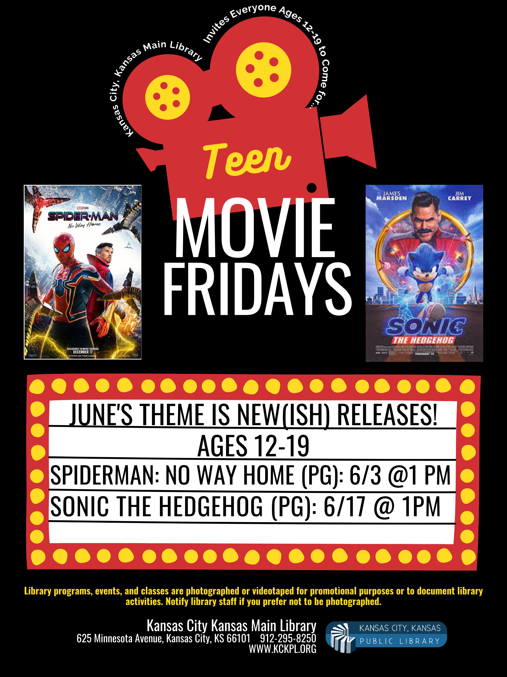 teen movie with posters for Spiderman: No Way Home