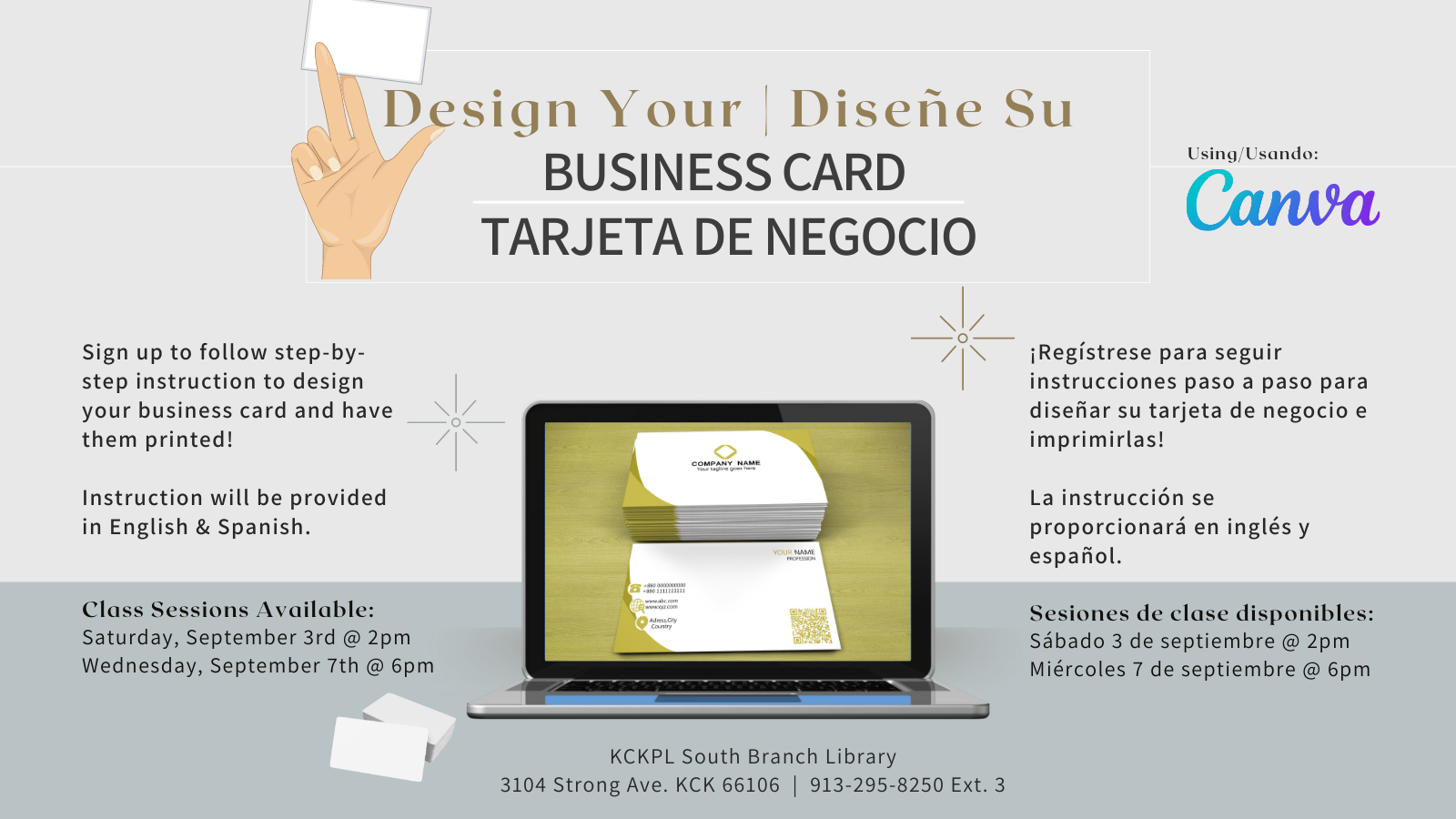 Flyer for business card program