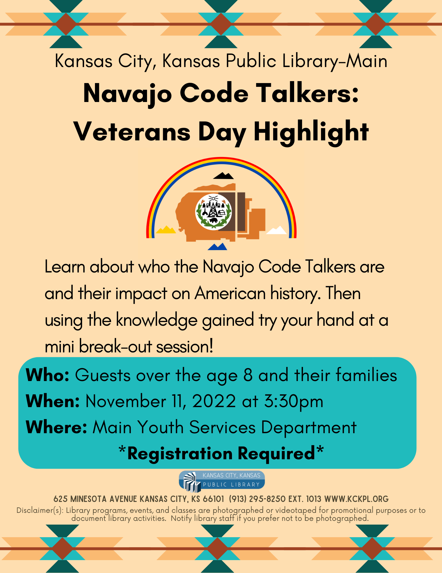 Navojo Code Talker flyer