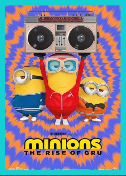 Minions: The Rise of Gru (2022) movie poster.