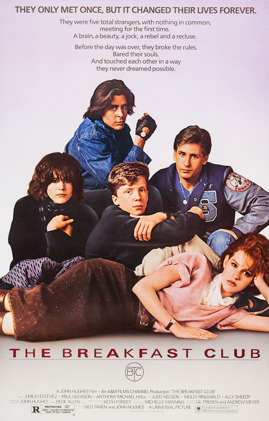 Poster for the movie The Breakfast Club