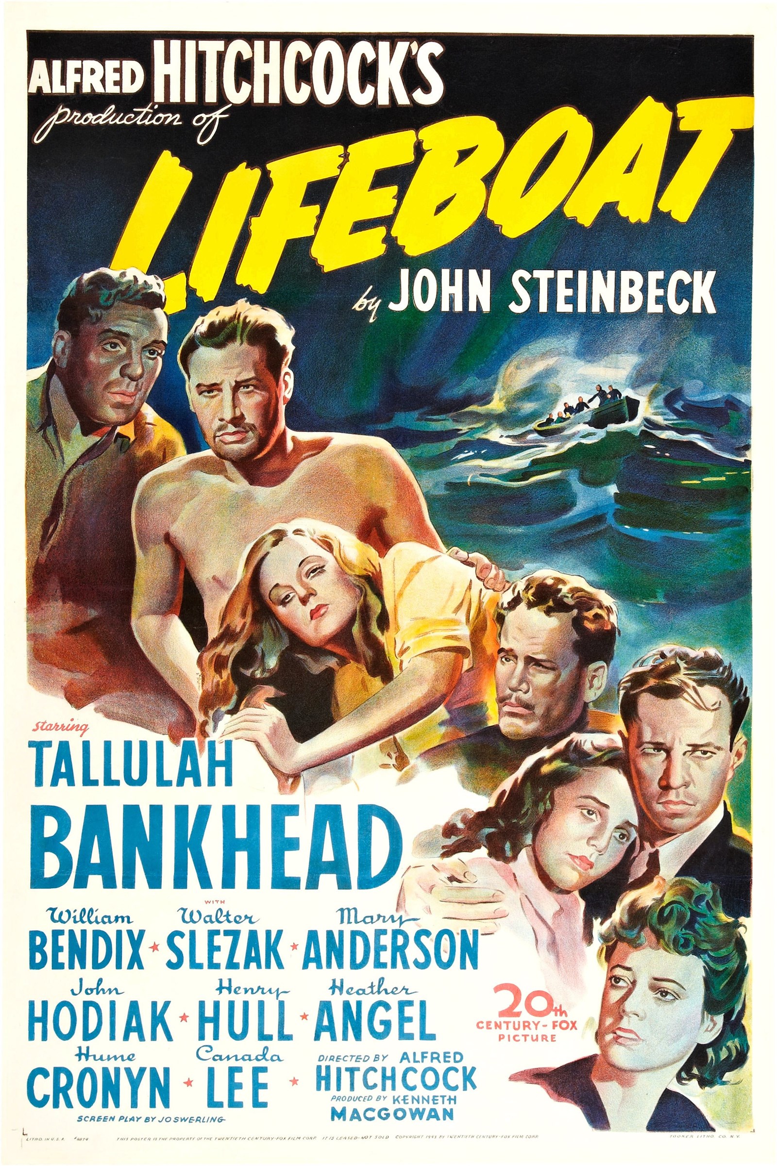 Poster for the movie Lifeboat