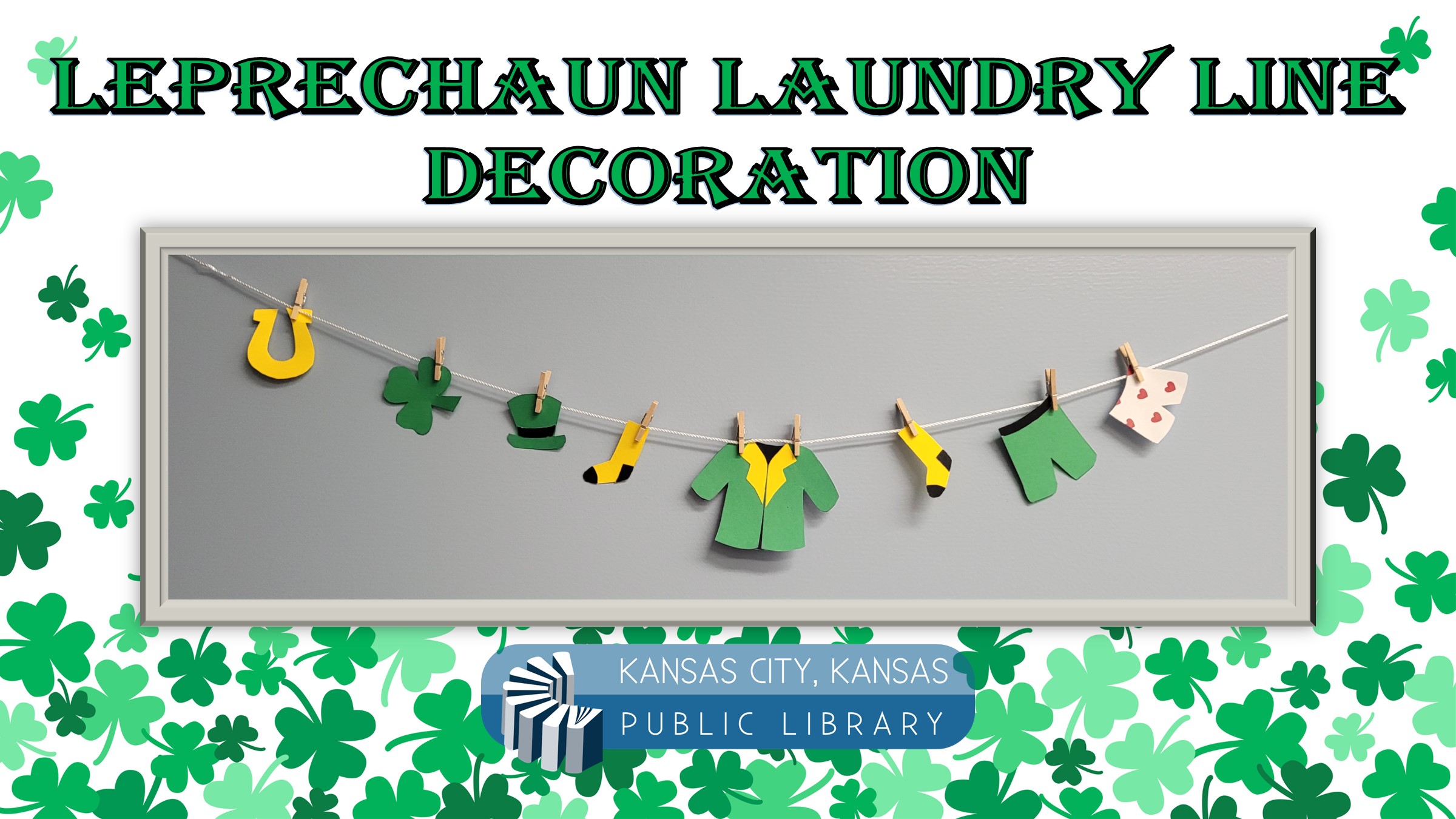 Leprechaun Laundry Line craft