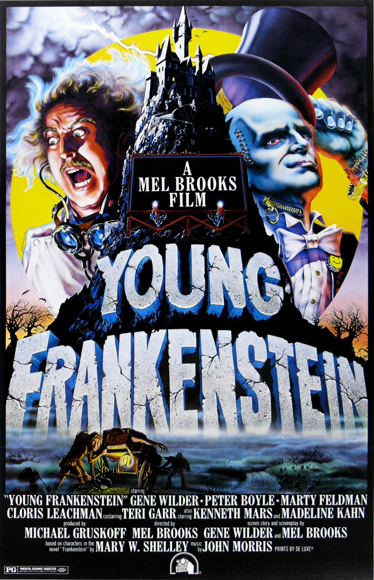 Poster for the movie Young Frankenstein