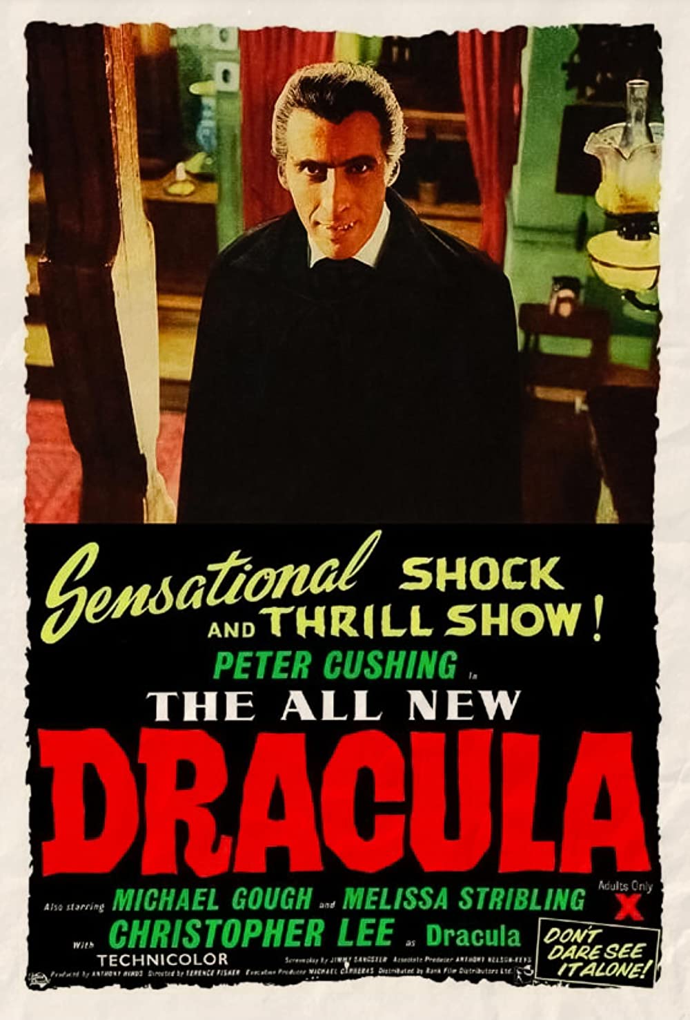 Poster for the movie Horror of Dracula