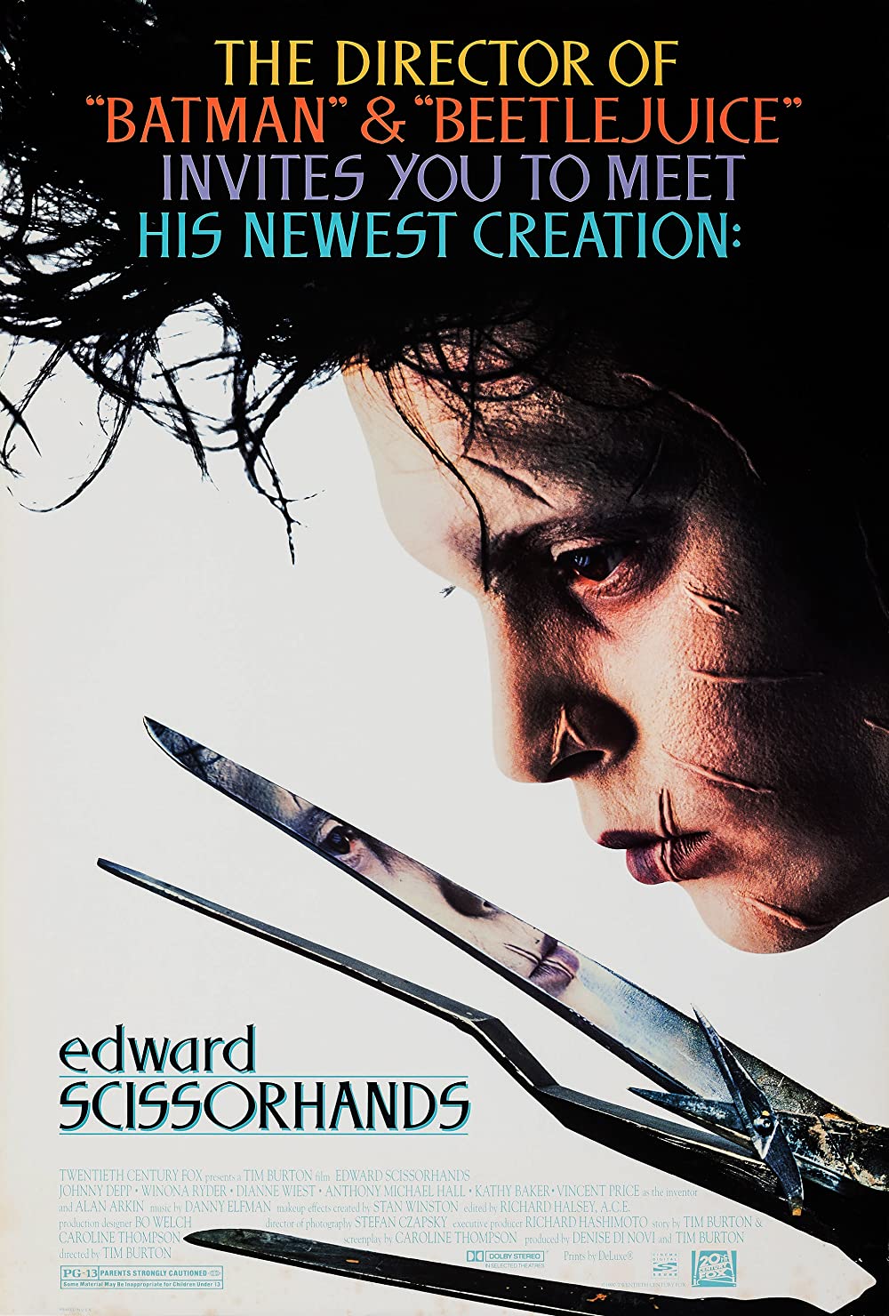 Poster for the movie Edward Scissorhands