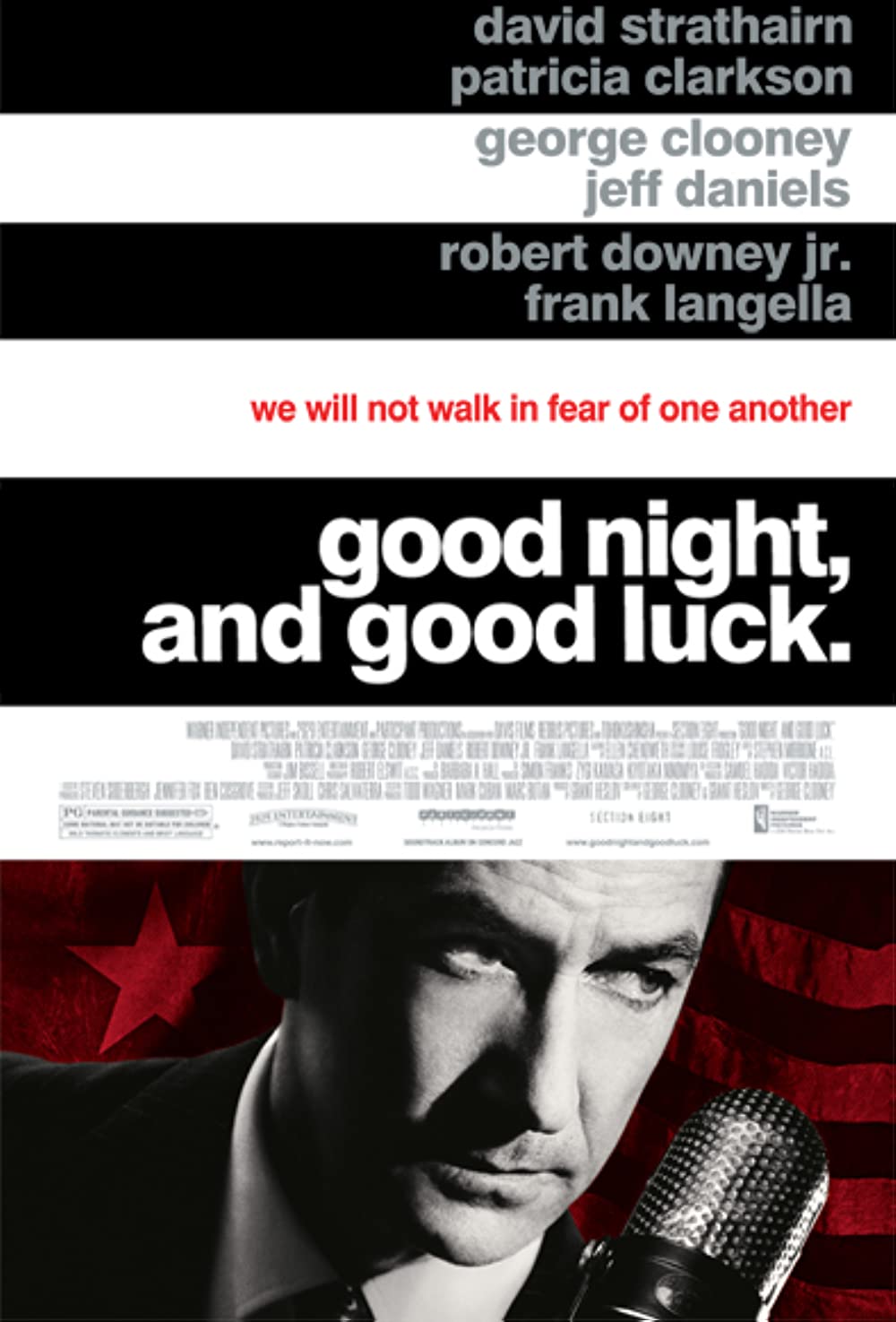 Poster for the movie Good Night, and Good Luck