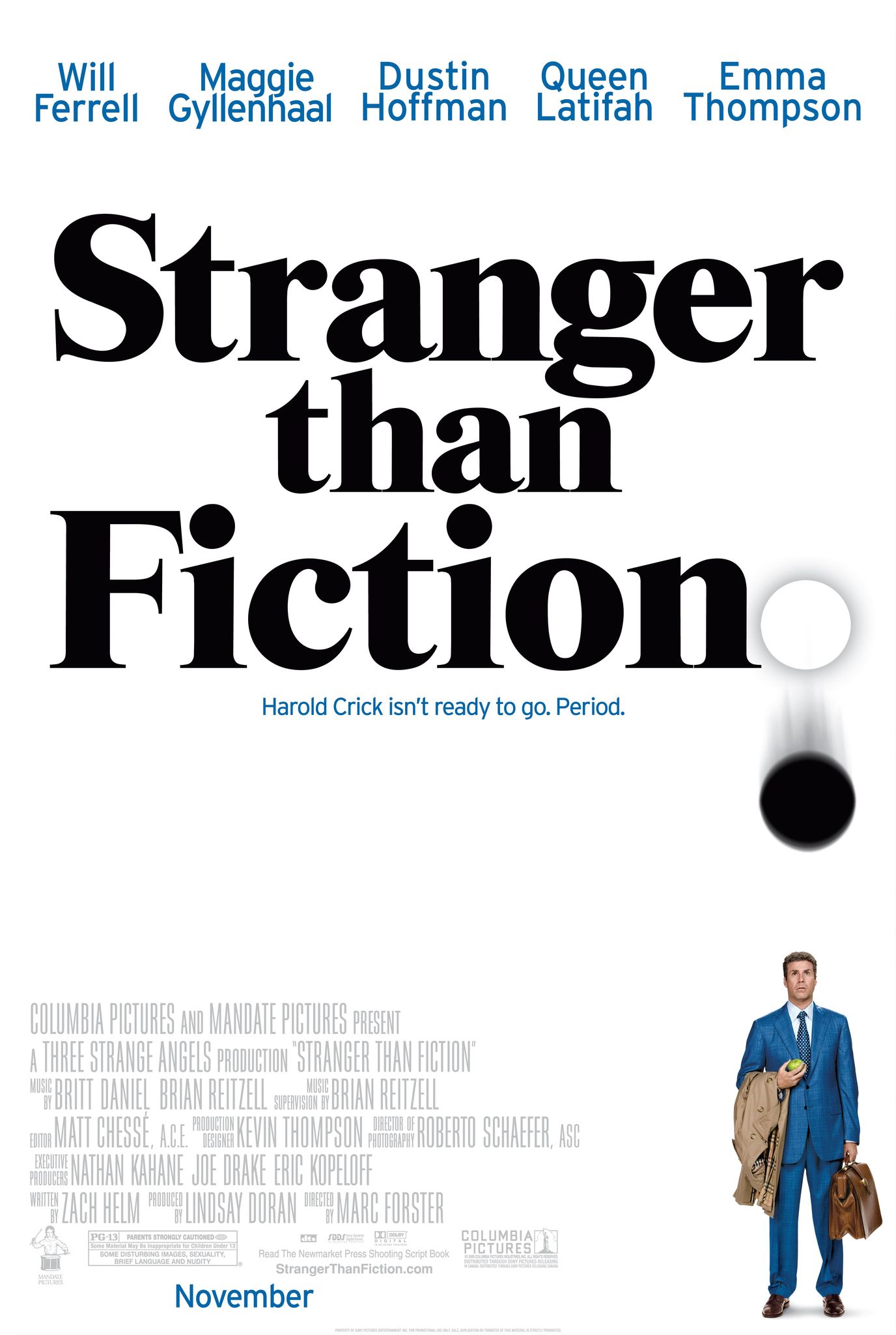 Poster for the movie Stranger Than Fiction