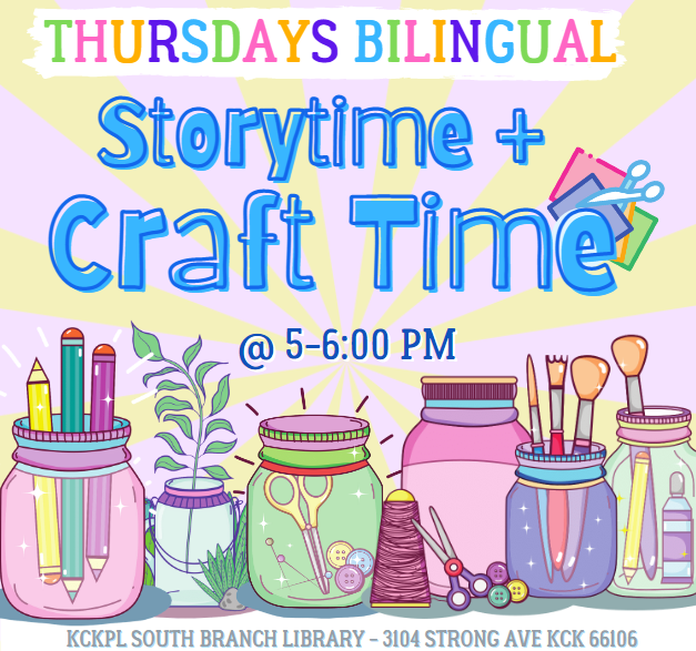 Bilingual Storytime & Craft Time, Thursdays @ 5