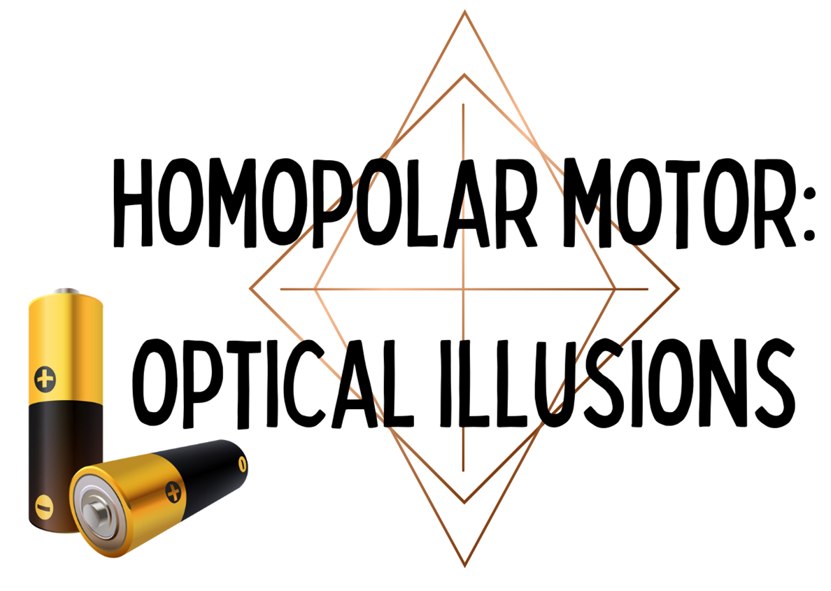 Homopolar Motor: Optical illussions. Battery pictured.