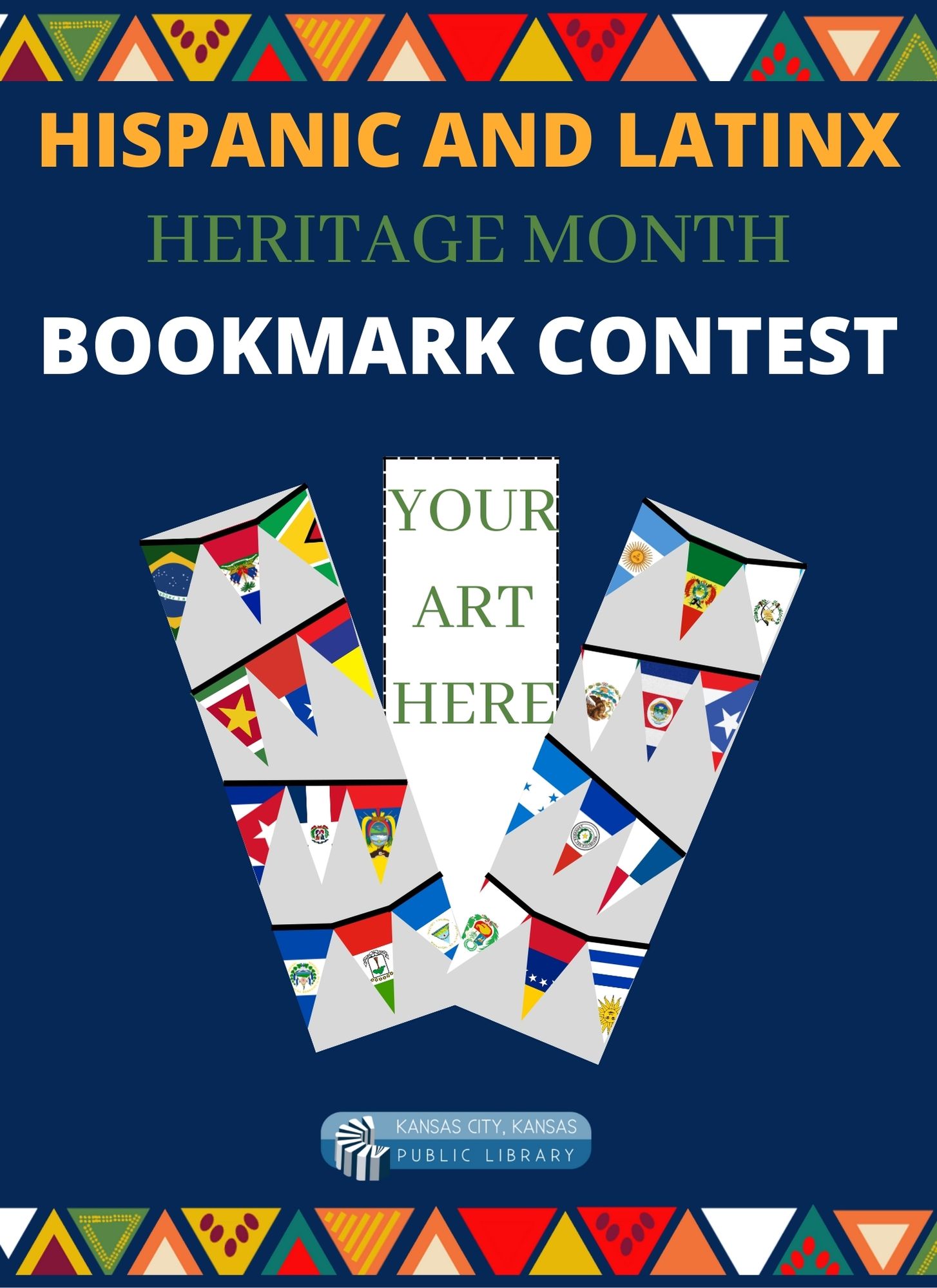 Hispanic Heritage Month Bookmark Contest.