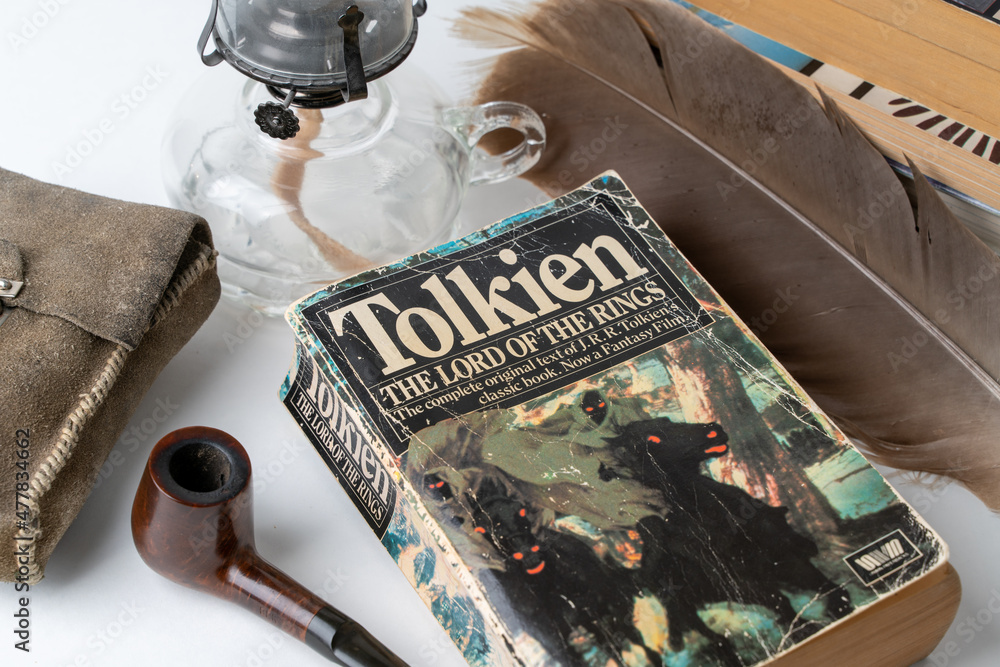 A copy of J.R.R Tolkien's The Lord of the Rings