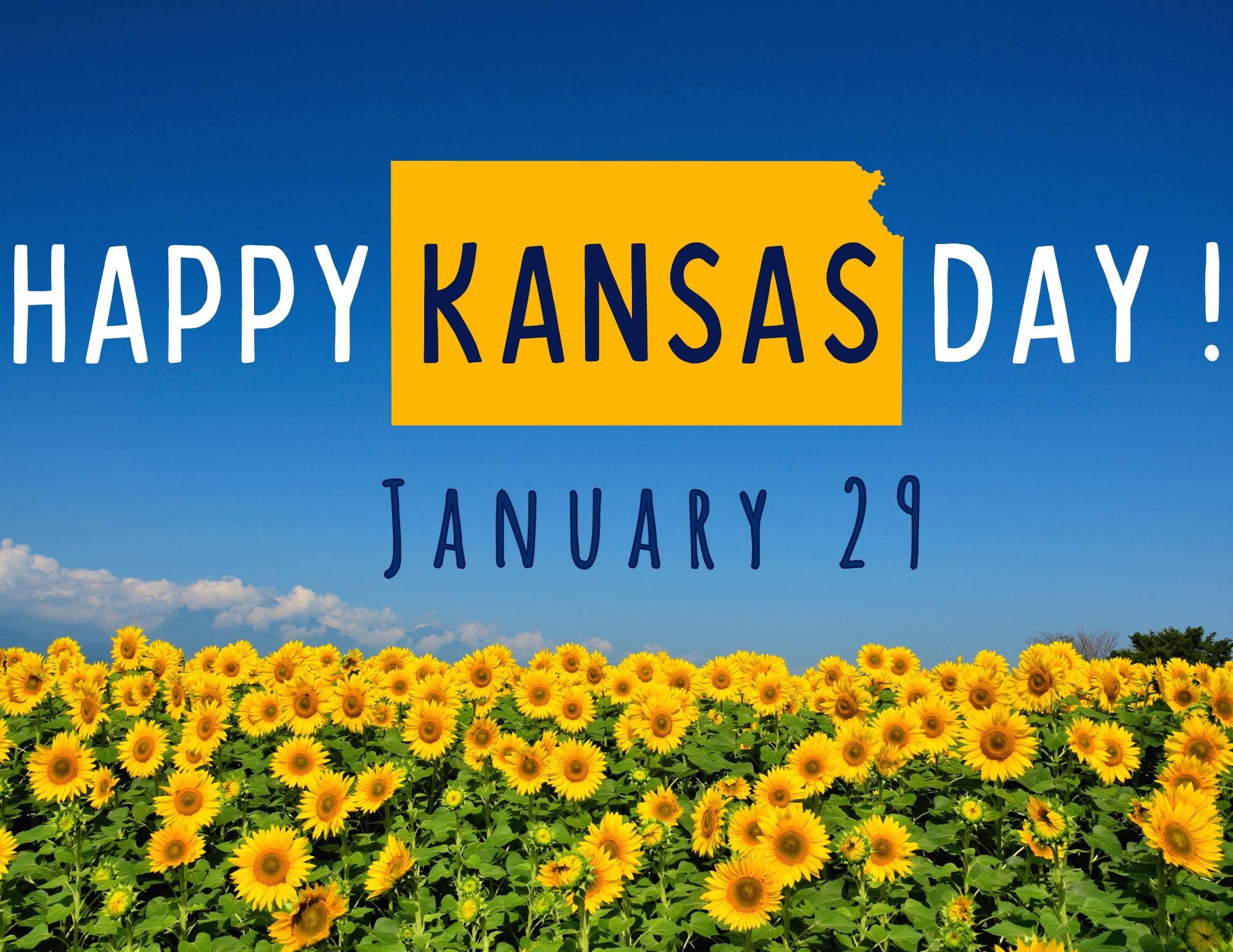 Happy Kansas Day! January 29th. 