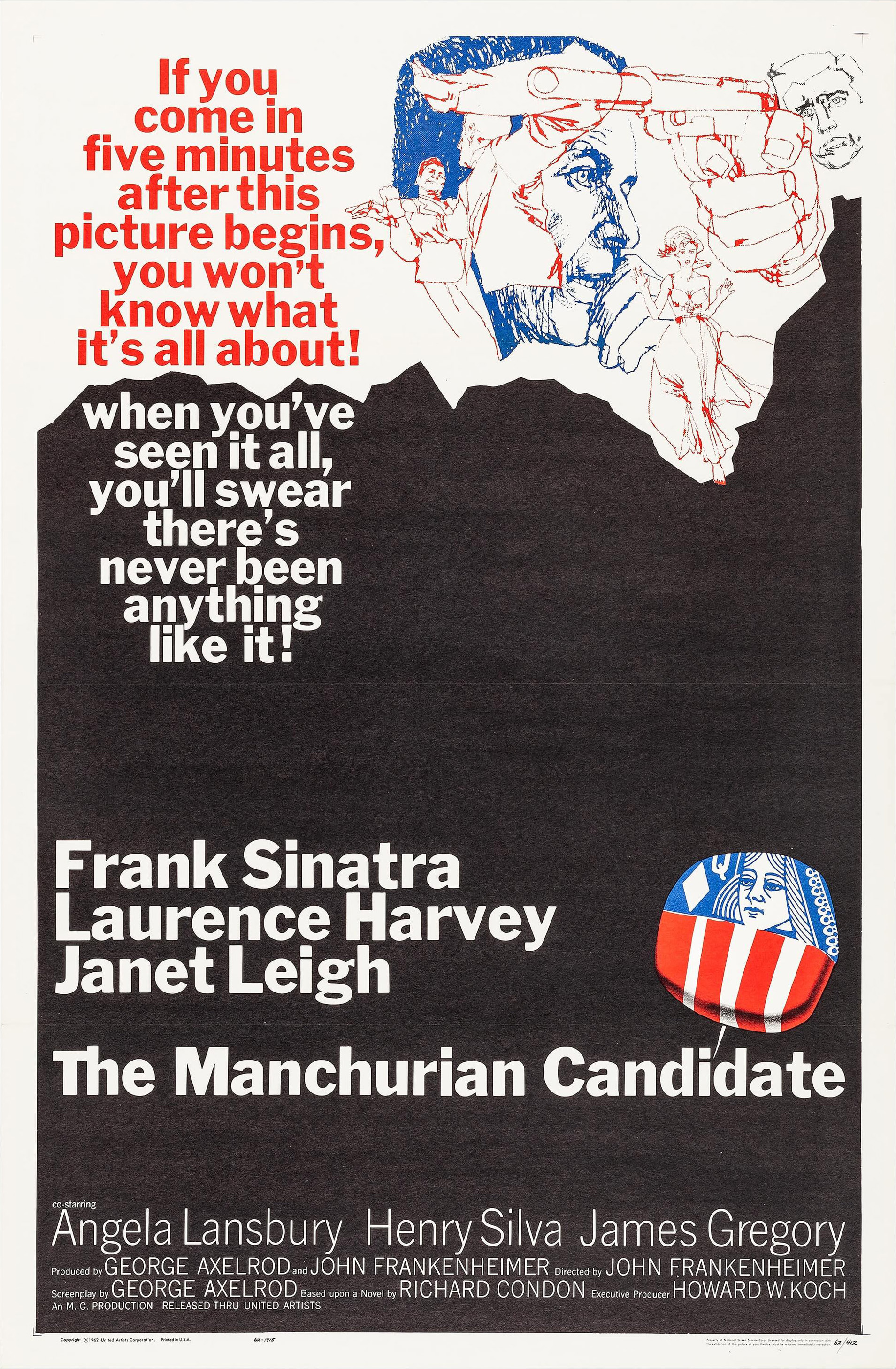 Poster for the film The Manchurian Candidate