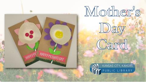 Mother's Day cards on a floral background