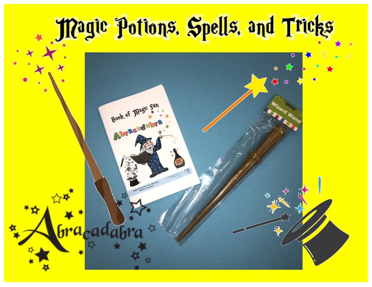 Magic wand and booklet flyer